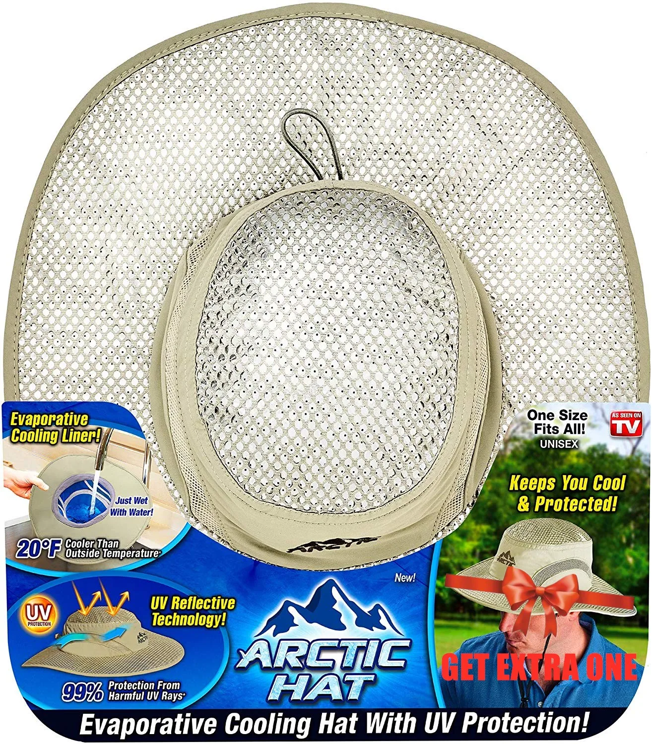 

2PCS Dropship New Hot Cooling Ice Cap Sunscreen Arctic Hydro Cooling Bucket Hat with UV Protection Keeps you Cool Protected