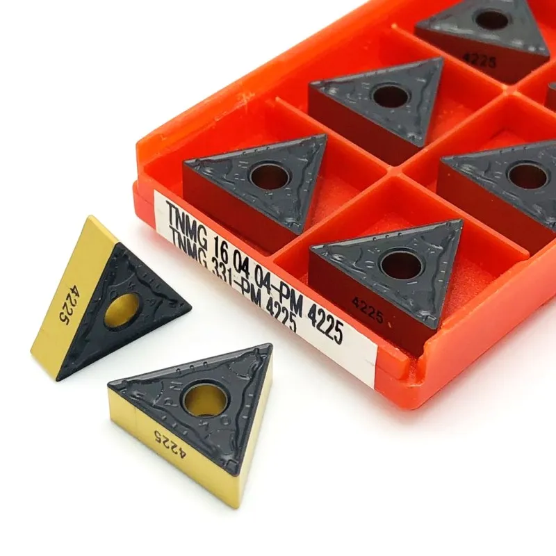

TNMG160404 PM4225 внешний токарный инструмент Tnmg 160404 Cermet высокого качества 100% поворотные твердосплавные вставки инструмент токарная вставка