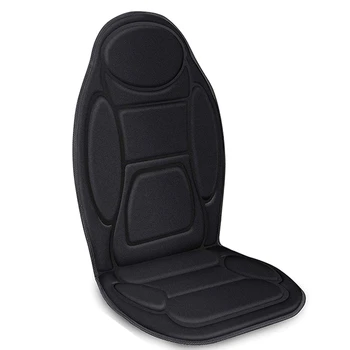 

NEW-Massage Car Seat Cushion - 6 Vibrating Massage Nodes & 3 Heating Pad, Car Back Massager with Heat, Seat Warmer Cover for Car