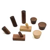 Creative Beech Walnut Wood Hook Wall Wall Mounted Coat  Entrance Clothes Hat Skirt Taper Punch Home Hotel Decoration Robe Hanger 5
