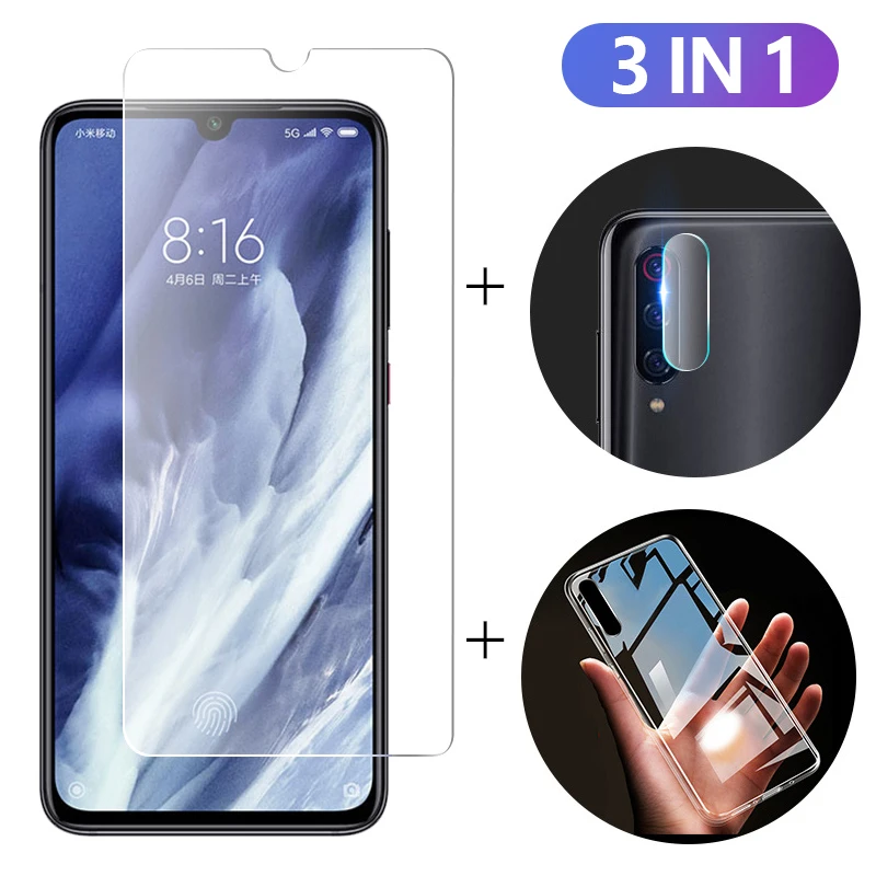3 в 1 чехол + Камера Стекло для xiaomi mi 9 pro 5G Экран Защитная линза на xio 9T защитный