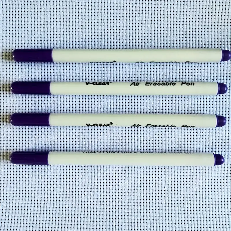 4 pcs Purple Pen 4 шт синяя водостираемая маркер, белые маркеры для черной ткани, водорастворимые ручки, маркеры, швейные инструменты для лоскутного ремесла - Цвет: 4 pcs Purple Pen