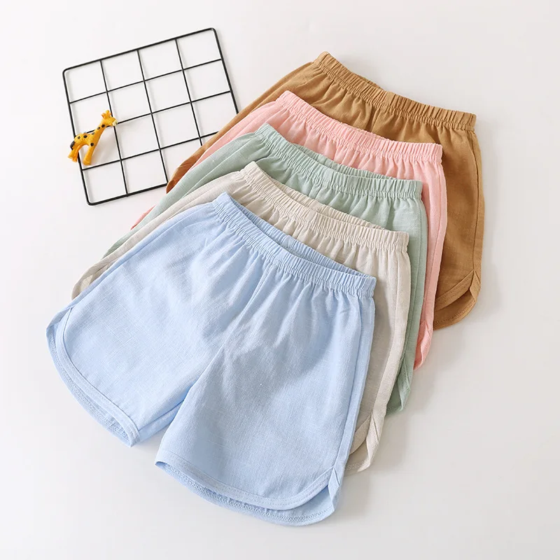 Summer New Products Cotton Linen Breathable Popular Brand Korean-style Men And Women Children Candy-Colored Cool And Refres