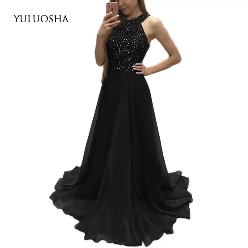 liza formal ruffle glitter dress