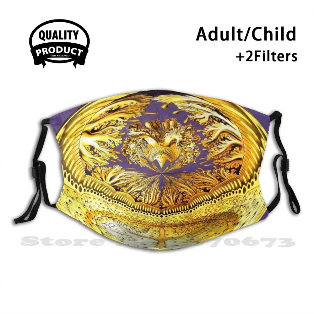 

A Digital Painting Of Part Of Ernst Haeckel'S 'Art Forms Of Nature', Published In 1904. Funny Cool Cloth Mask Kunstformen Der