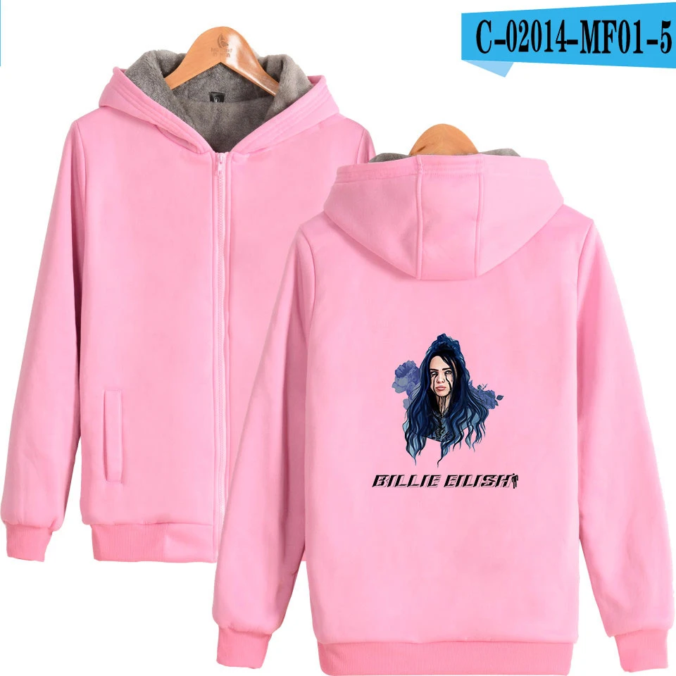Billie eilish Новая повседневная толстовка с капюшоном на молнии harajuku популярная горячая Распродажа толстовки для мужчин и женщин уличная Толстовка - Цвет: C02014-5