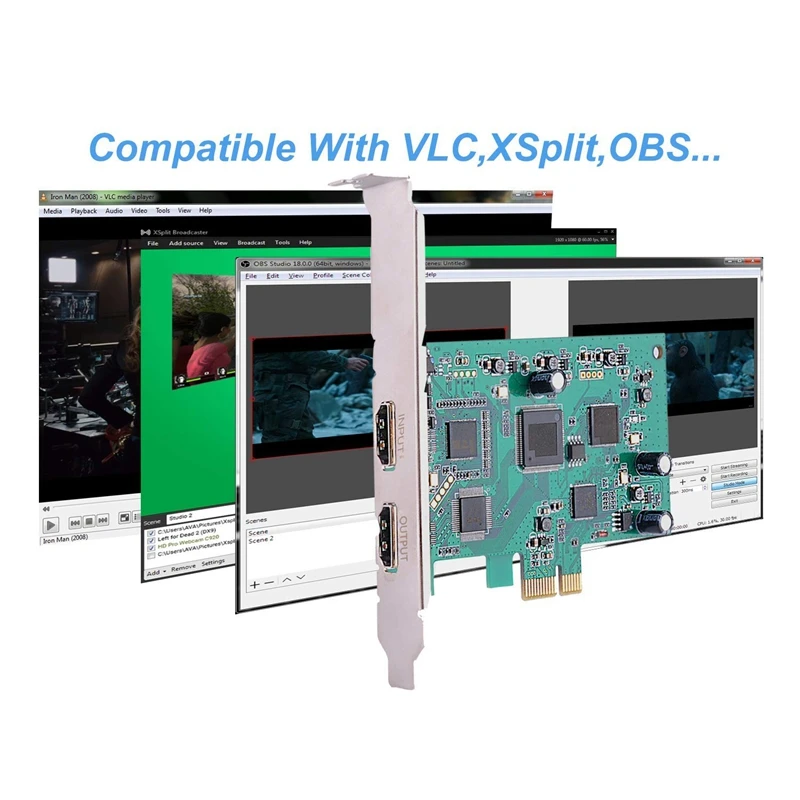 HDMI карта захвата PCI-E Карта видеозахвата Live Capture Box Видео игра Запись устройства карта захвата для PS3 PS4 Xbox