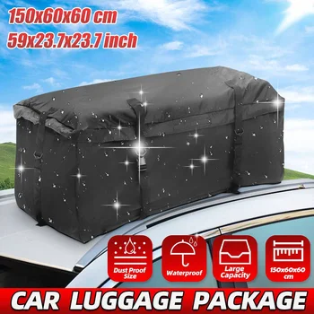 

150x60x60cm Waterproof Car Roof Top Bag Roof Top Bag Rack Cargo Carrier Luggage Storage Travel Waterproof SUV Van for Cars