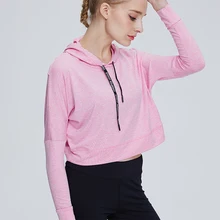 Фитнес дышащая женская спортивная одежда футболка спортивный костюм рубашка быстросохнущая рубашка Для Бега Спортзала одежда спортивная рубашка куртки