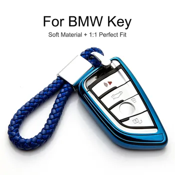 

Car Key Case TPU Key Cover for BMW 1 3 5 7 I3 X3 X4 X5 X6 Series F07 G30 F15 F34 F10 F30 F20 F25 G05 M3 Car Accessories Keychain