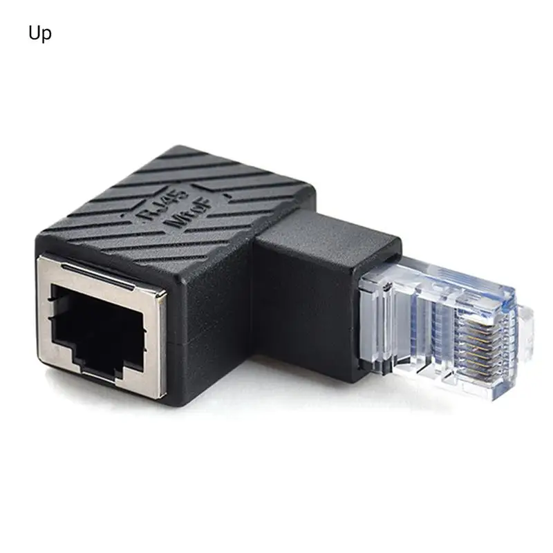 Network Extension Adapter RJ45 Ethernet Adapter Up Down Left Right Angled 90  Degree 8P8C FTP STP UTP Male to Female Lan Ethernet|Plug  Connectors| -  AliExpress