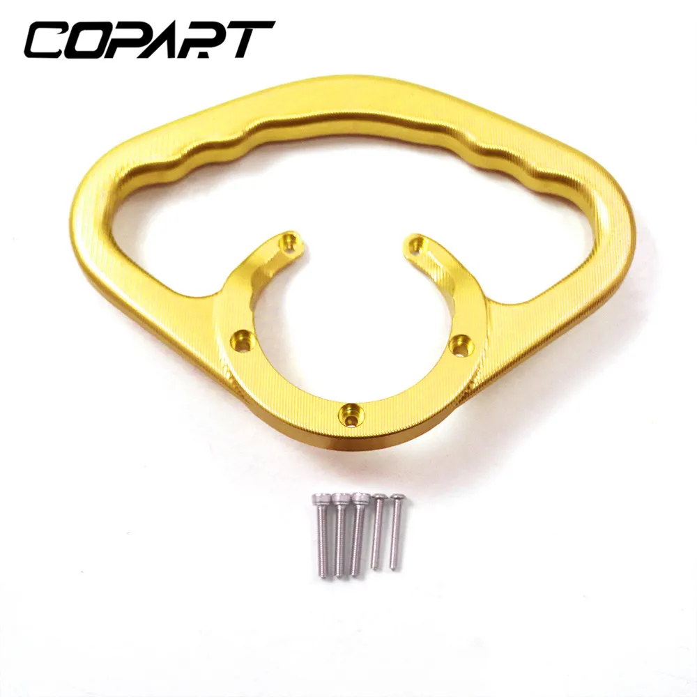 Для поездок на мотоцикле DUCATI 848 1098/1098R/1098S MONSTER 821 695 620 1200/S 939/S 797 пассажирских ручка ручной газа топливного бака подлокотник рукоятки - Цвет: Золотой