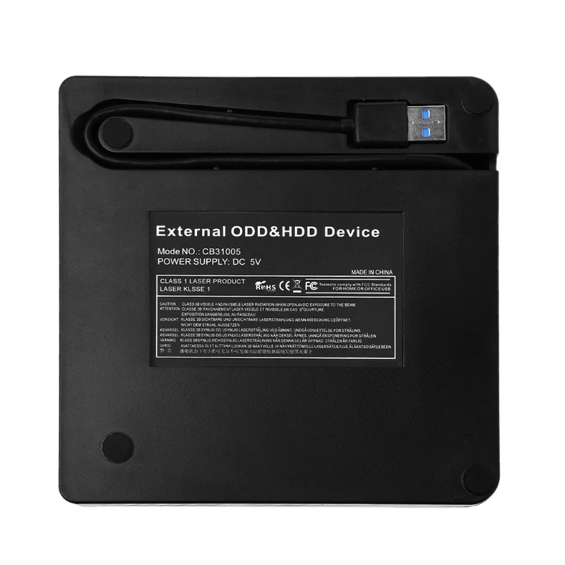  USB 3.0 External CD DVD-RW Drive Rom Rewriter Burner Writer for Laptop Desktops