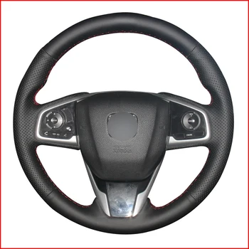 

Mewant Genuine Leather Car Steering Wheel Cover for Honda Civic Civic 10 2016-2019 CRV CR-V 2017-2019 Clarity 2016 2017 2018