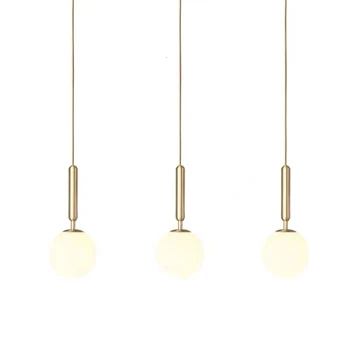 

All-copper Nordic Bedroom Bedside Pendant Light Post-modern Minimalist Restaurant Bar Table Lamp Personality Creative