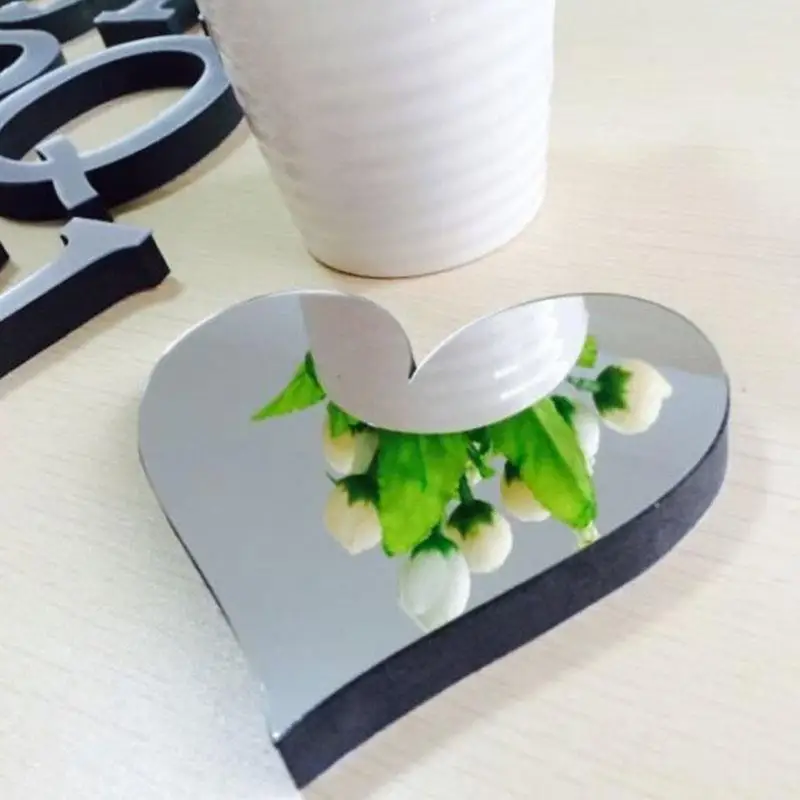 Зеркальные настенные наклейки 3D домашний декор креативная гостиная Английский