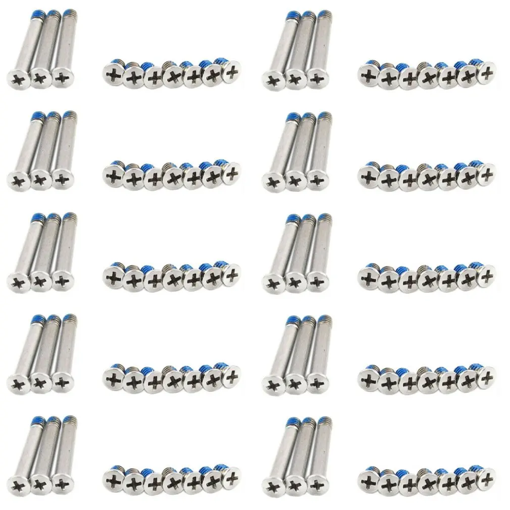 100pcs Bottom Case Screw Set for Notebook for Macbook for A1278 for A1286 for A1297 Shell Screw(10 Sets