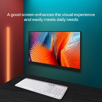 

1920*1080 Monitor Narrow Edge Portable Monitor 13.3 Inch Low Blue Light Monitor for PS3 /for PS4 /for XBOX Game Console Speakers
