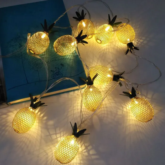 Горячий светодиодный светильник-гирлянда в форме ананаса для комнаты, сада, двора, фестиваля, Рождественского украшения LSK99
