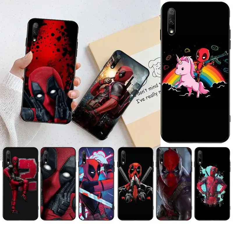 

CUTEWANAN Marvel Heroes Deadpool Phone Case Cover for Huawei Honor 20 10 9 8 8x 8c 9x 7c 7a Lite view pro