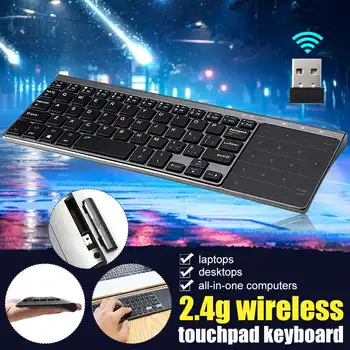 

Ultrathin 2.4GHz USB Wireless Mini Keyboard with Number Touchpad Numeric Keypad for Android Windows Tablet Desktop Laptop PC