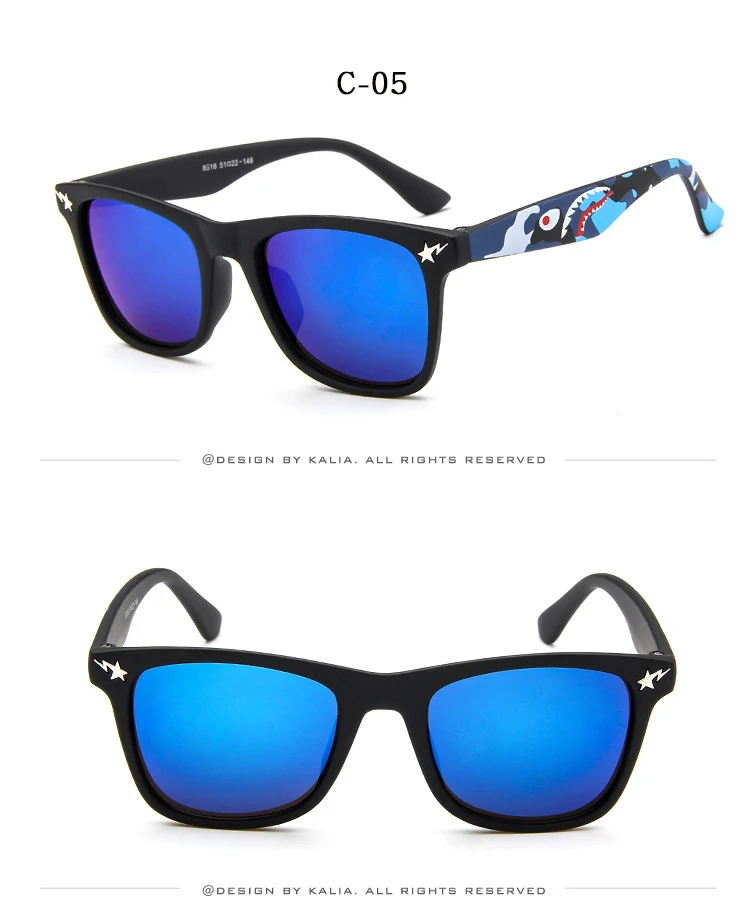 Новые крутые очки детские модные солнцезащитные очки с покрытием детские солнцезащитные очки