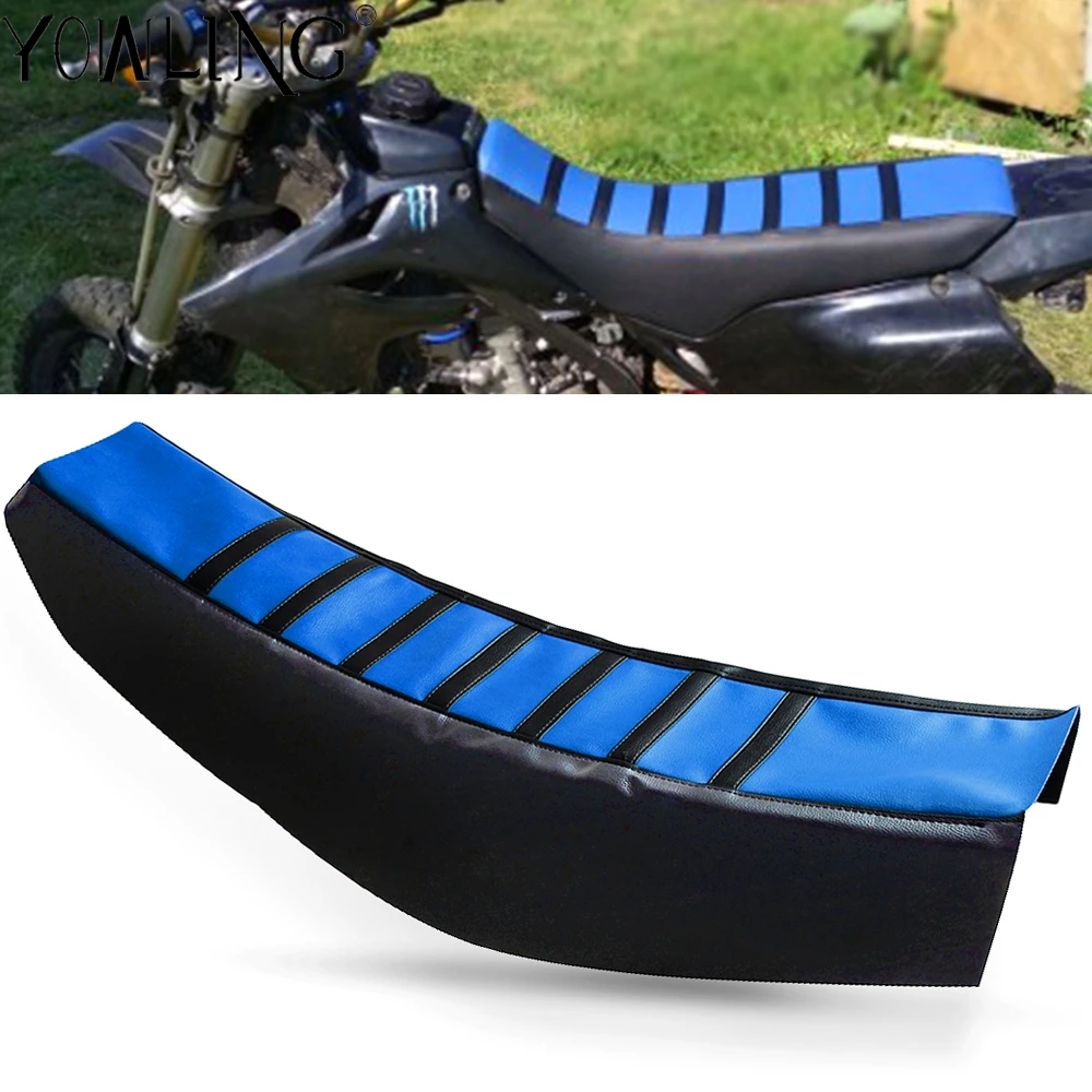

Motorcycle Striped Soft-Grip Gripper Soft Seat Cover For YAMAHA YZ125 WR250F YZ250F WR400F YZ400F WR426F YZ426F YZ450F Dirt Bike