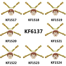 

Anime Character With Motorcycle Building Blocks Action Figures Accessories For Children's Educational Toys KF6137