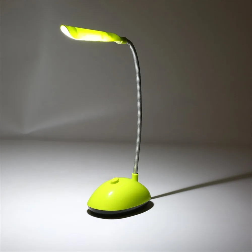 Модный Ультра-яркий светодиодный Настольный светильник с экономичным питанием от батареек AAA, лампа для чтения книг с гибкой трубкой PY-X7188