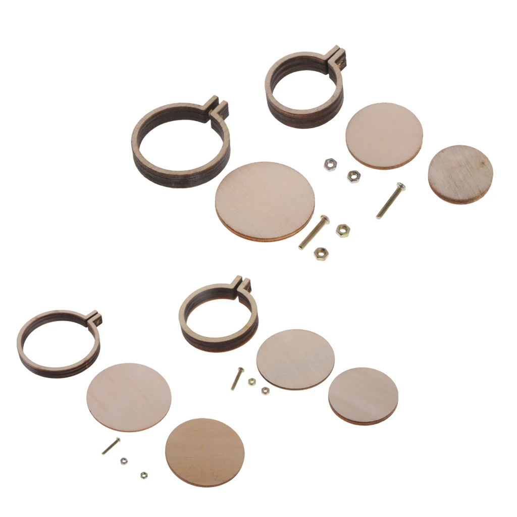 Mini Round Wooden Embroidery Hoop Kit Cross-Stitch Frame for  Adults DIY Crafts  2020 New Arroval 