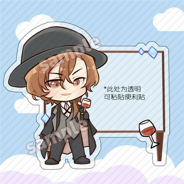 Bungou бродячие собаки Osamu Chuya Nakajima Ryunosuke акриловая подставка для липких заметок косплей реквизит подарки