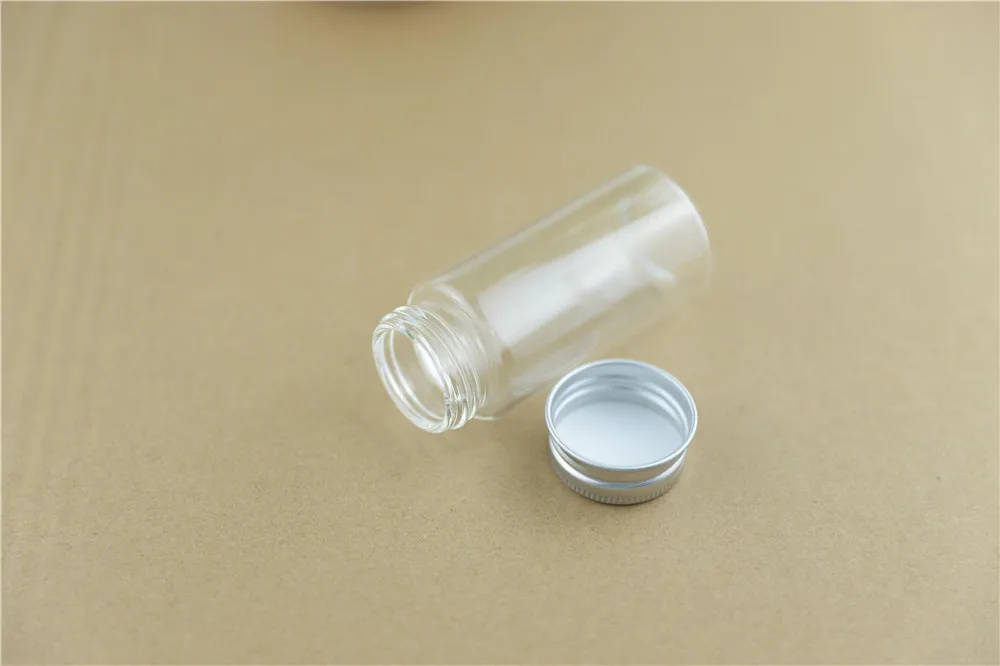 24pcs 37mm 60ml Mini glass bottle Empty Jar Container Small Diy DECORATIVE BOTTLES Glass Spice Storage Jars Containers (4)