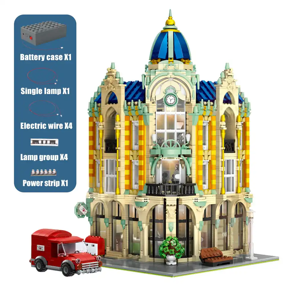 toy post office in a case