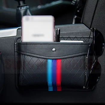 

Car Seat gap Storage bag Auto Crevice sundries organizer box phone cards glasses pen coins Holder Pocket Net bag carstyling