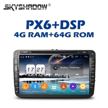 

PX6 DSP IPS Android 9.0 4G +64G Car DVD Player GPS Google map Auto Radio wifi Bluetooth 5.0 for VW PASSAT Tiguan Skoda Leon Golf