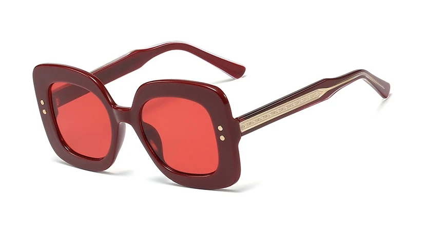 48058 солнцезащитные очки "кошачий глаз" в стиле ретро солнцезащитные очки с квадратными линзами с Для мужчин Для женщин модные UV400 очки