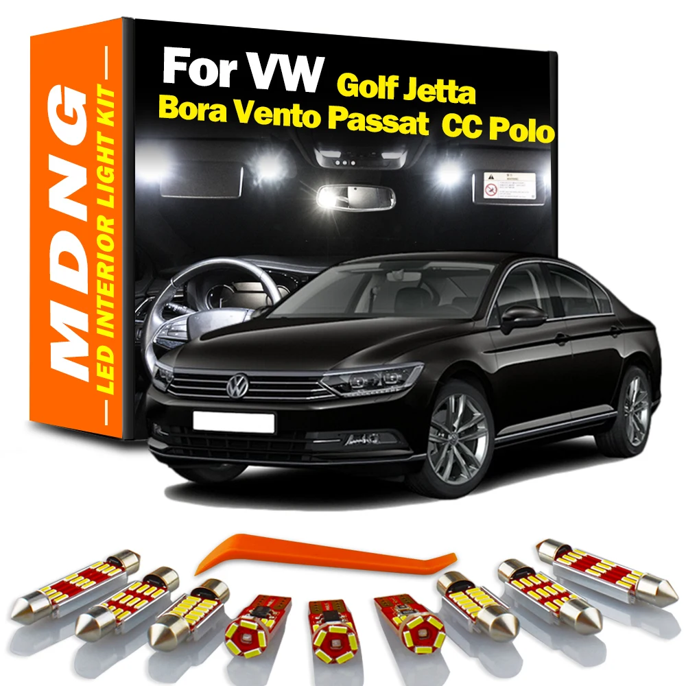 MDNG для VW Golf 4 5 6 7 Jetta Bora Vento Passat B5 B6 B7 B8 CC Polo 6R 6C 6N 6N1 6N2 9N 9N3 Canbus Светодиодная лампа