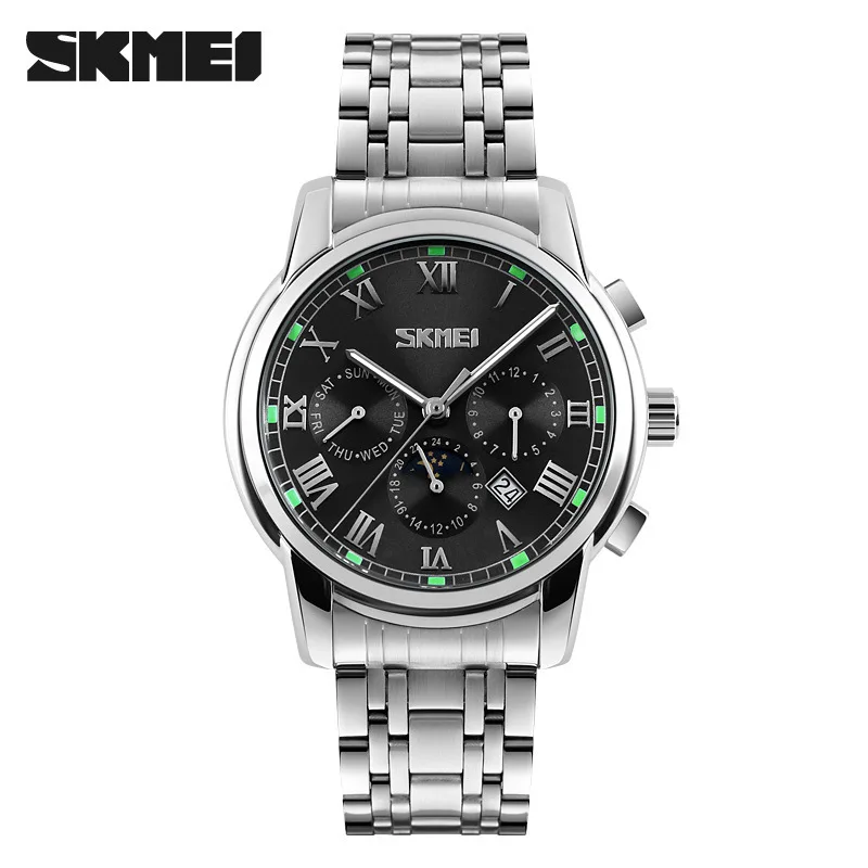 

Skmei 9121 Simple Men Waterproof Retro Business Small Three Needle Watch Import Movement Quartz Watch
