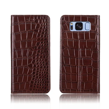 

Crocodile pattern genuine leather card slot holder case for Samsung Galaxy S8 Plus/Samsung Galaxy S8 holster cover case coque