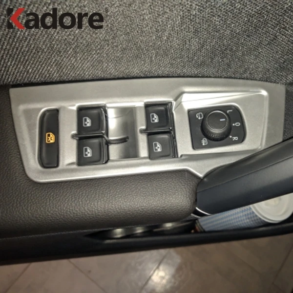 Для Volkswagen Tiguan ABS матовая внутренняя дверная ручка подлокотник оконный переключатель Крышка отделка аксессуары для интерьера