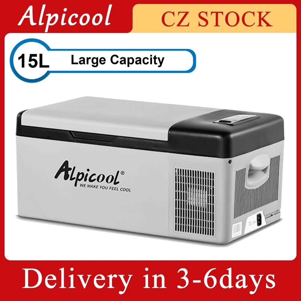 Portable DC 24V 12V Car Refrigerator Freezer Cooler 15L Auto Fridge Compressor Quick Refrigeration Home Picnic Icebox