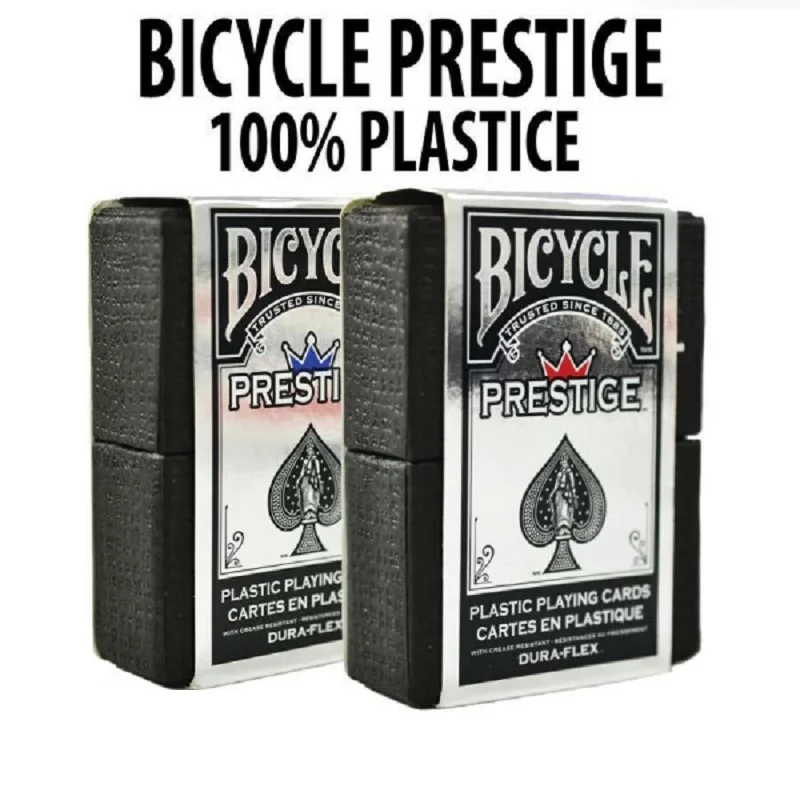 Пластиковые игральные карты с надписью Prestige для велосипеда красная/синяя Dura Flex