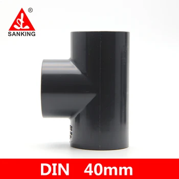 

Sanking UPVC 40mm Tee Aquarium Pipe Joint Fitting PVC Water Tank connector UPVC Pipe Coupling Water Supply Fish Tank
