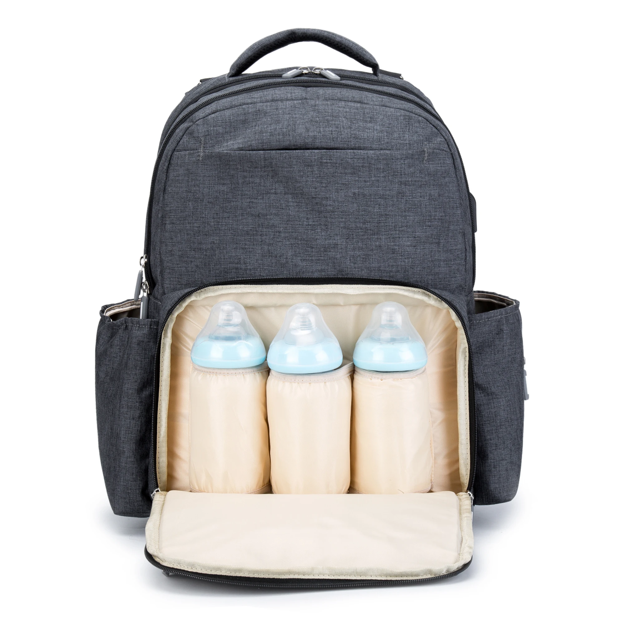 New large waterproof mother baby diaper bag backpack USB changing maternity nappy bags for mom mommy mama stroller organizer