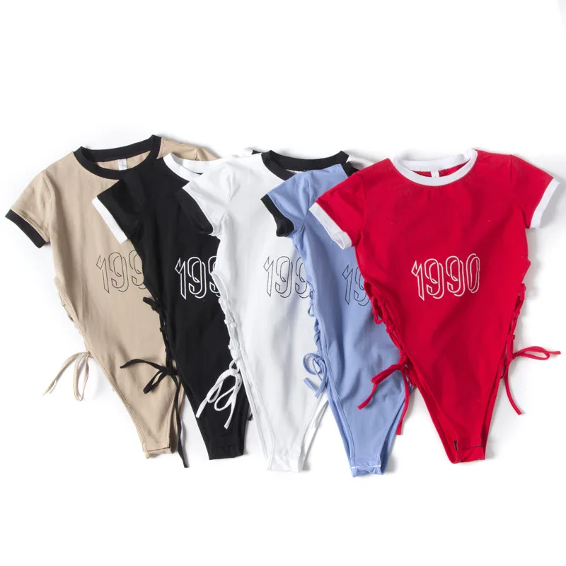 Платье с перекрестной каймой EBay AliExpress Wish женское платье новый стиль комбинезон с короткими рукавами женская летняя одежда в европейском и