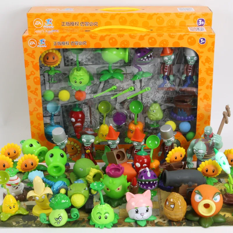 

Genuine Authorized Plant War Zombie Toy Full Set Sunflower Soft Silcone Vinyl Decoration GIRL'S And BOY'S Toy