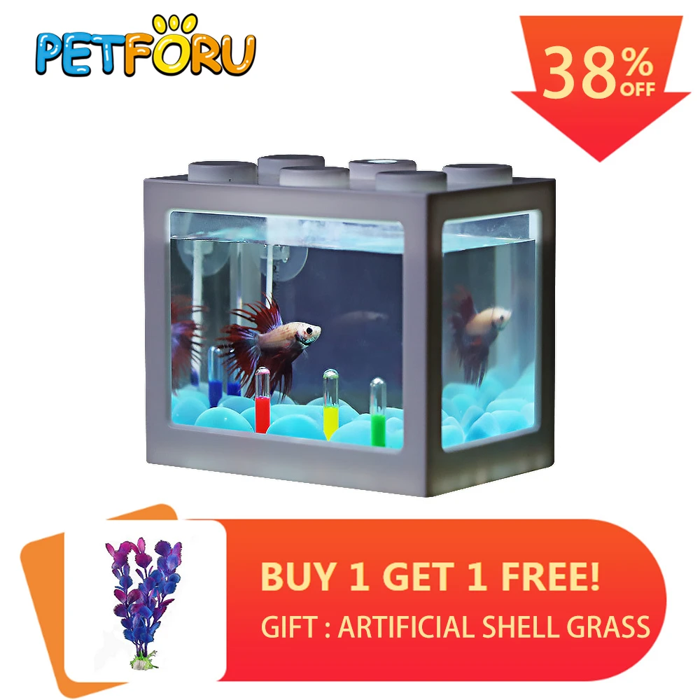 Мини аквариум PETFORU Betta fish Fighting Cylinder Rumble Fish Cylinder|Большие и маленькие аквариумы| |
