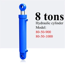 80X50X900 1000mm travel – cylindre d'huile hydraulique, petite plate forme de levage bidirectionnelle, accessoires, 8 tonnes de Ram hydraulique 16mpa