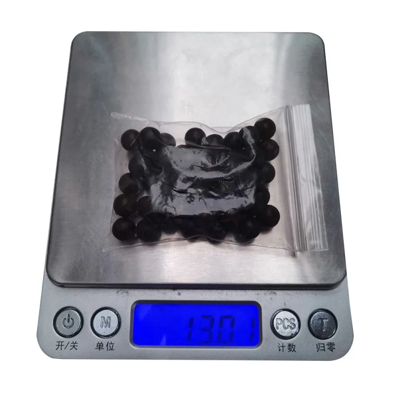 50Pcs/Set Rubber Pearl Fishing Bean Rig Accessories 8mm 6mm Round