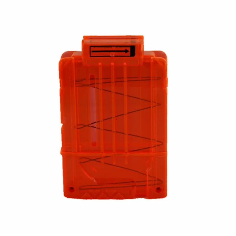 

Electric Soft Bullet Gun Clip 6 Hair Universal Soft Bullet Gun Accessories Elastic-Box Orange through